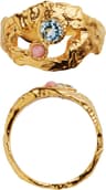Stine A My Love Rock Ring With Topas/Pink Opal