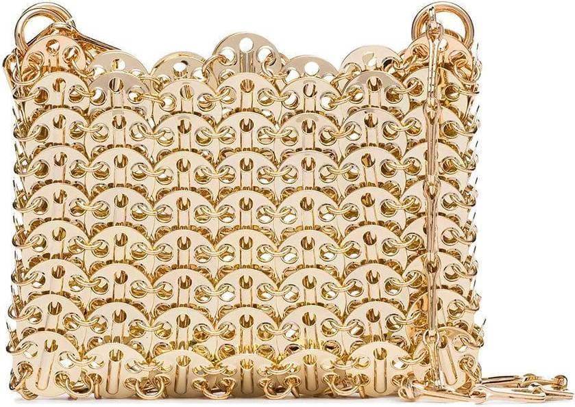 Rabanne 1969 Nano Shoulder Bag - Gold