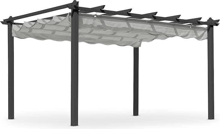 Hillerstorp PERGOLUX 300X400 CM GRÅ ALUMINIUM INKL