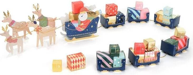 PartyDeco DIY Adventskalender Tomtens släde