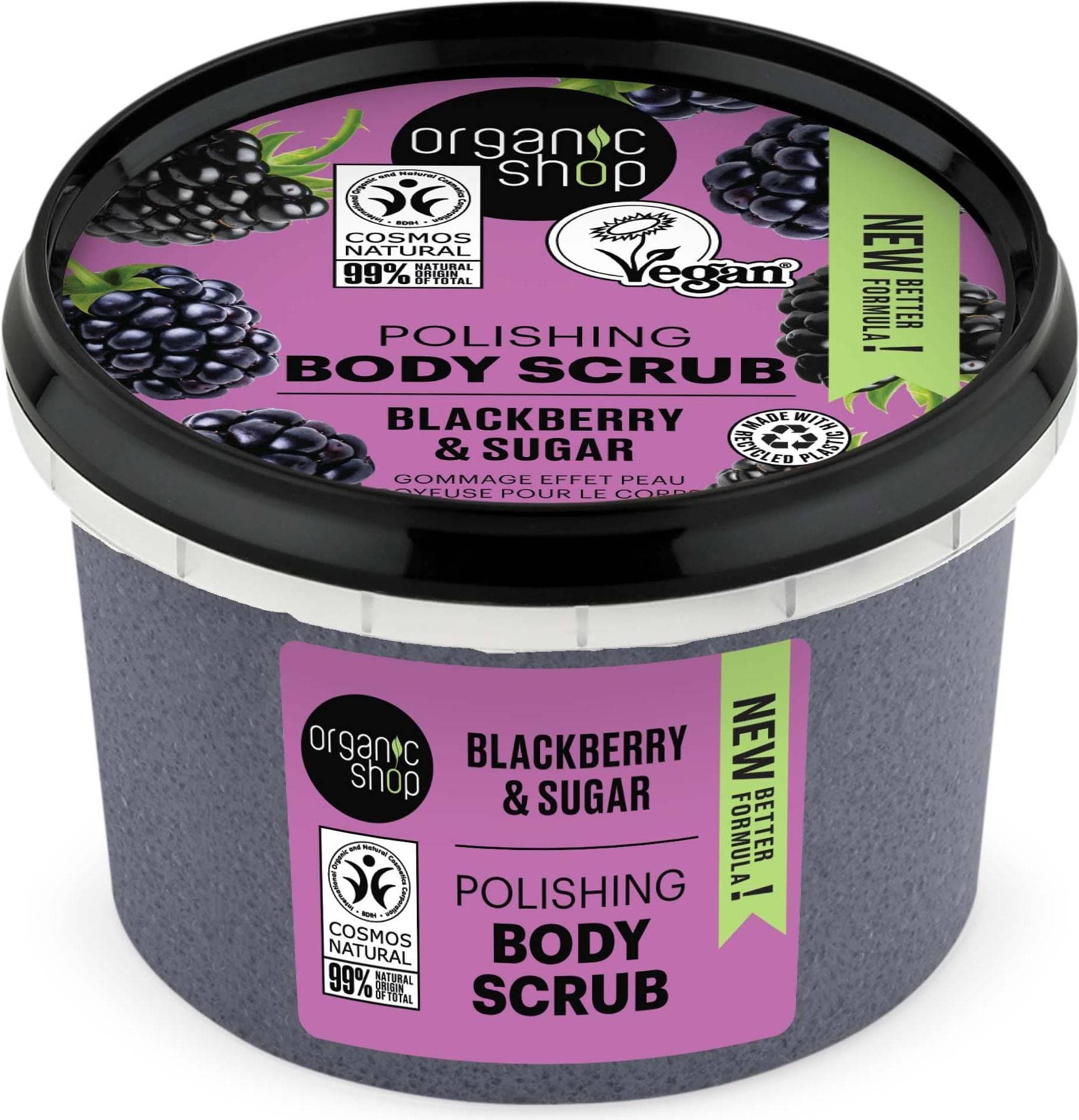 Organic Shop Body Scrub Blackberry & Sugar 250