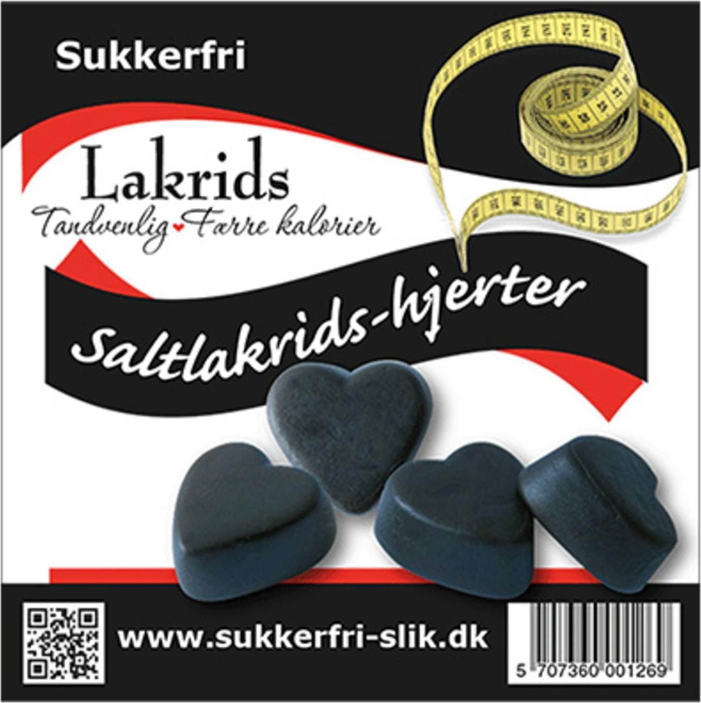 Coalas Naturprodukter Aps Lakritshjärtan salt 90g