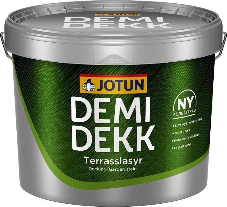 Jotun Demidekk terasseolie gul base Lasyrfärg