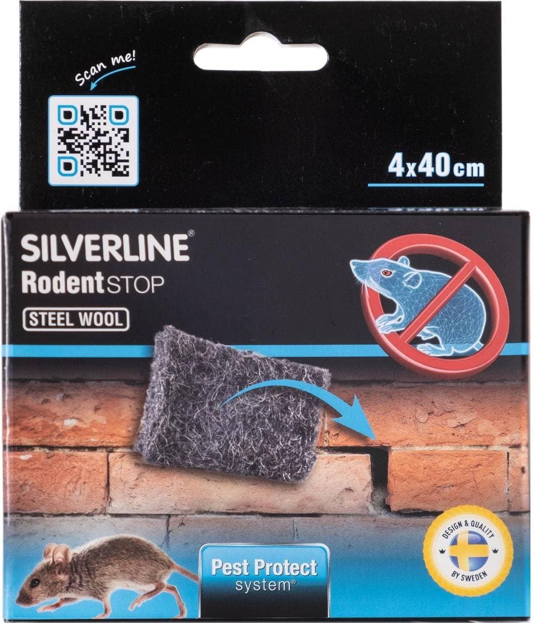 Silverline MUS&RÅTTA TÄTNING STÅLULL 40X400MM