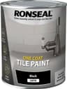 Ronseal One Coat Tile Våtrumsfärg Black 0.75L