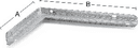 Habo hyldeknægt T-profil galvaniseret 300 550