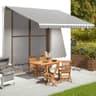 vidaXL Markisväv antracit 4x3 m