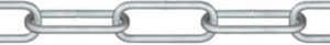 Roliba långsträngad kedja, stål, galvaniserad, 5,0mm