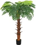 vidaXL kottepalm kruka grön - Grön Konstgjord växt