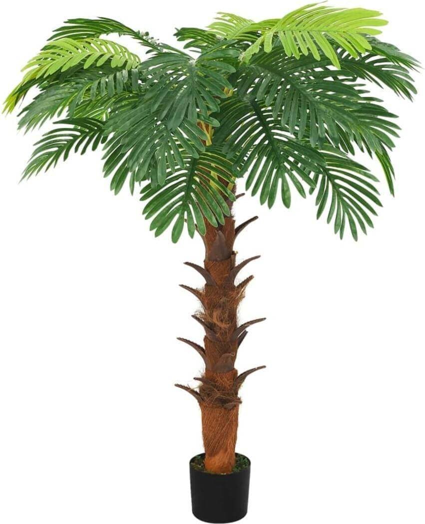 vidaXL kottepalm kruka grön - Grön Konstgjord växt