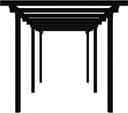 Plus Dobbelt pergola 2 moduler 476x238x226