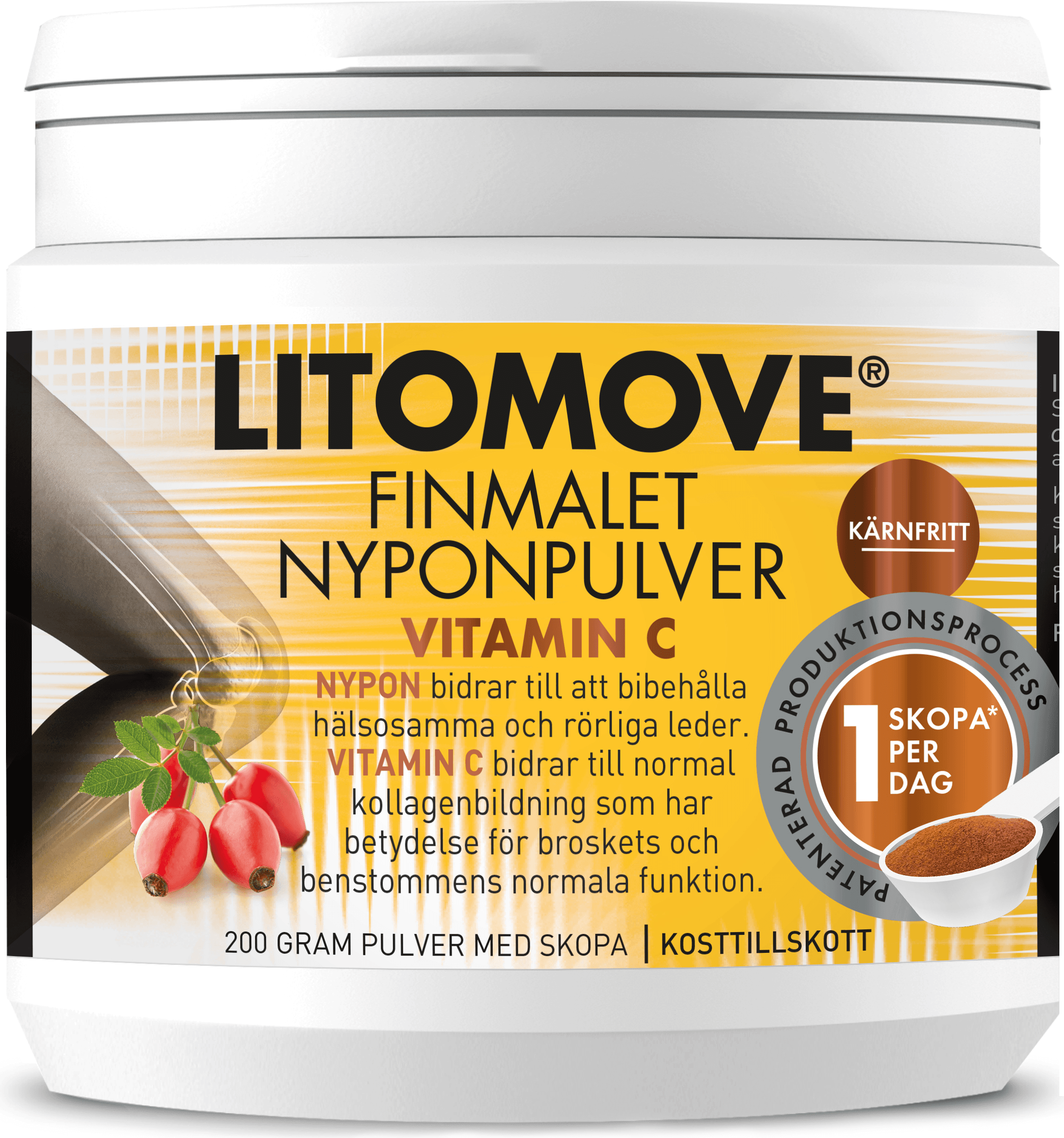 Litomove Nyponpulver Vitamin C 200g