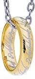 The Noble Collection The One Ring Necklace - Gold