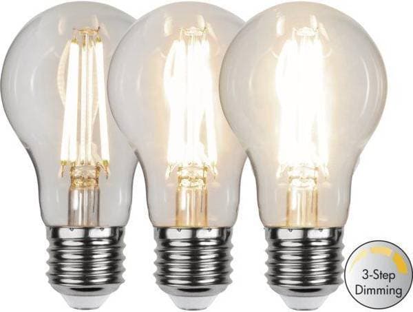 Star Trading LED-Lampa E27 A60 Clear 3-Step Memory