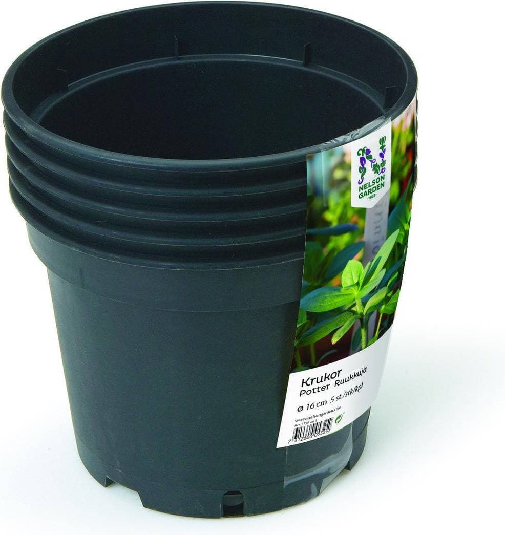Nelson Garden Plastic Pot 5-pack ∅17cm