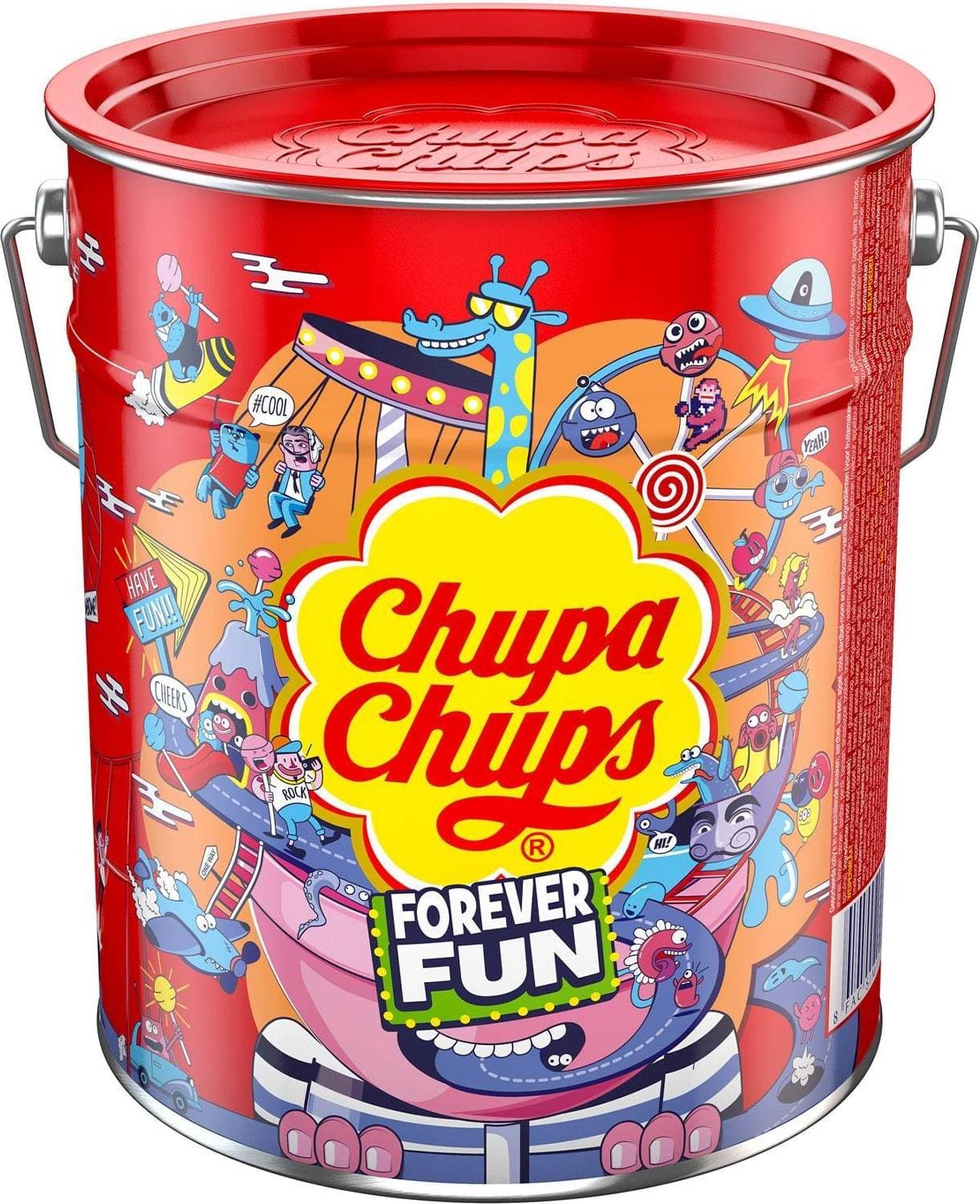 Chupa Chups Lollipop Bucket 1800g 50st 1pack