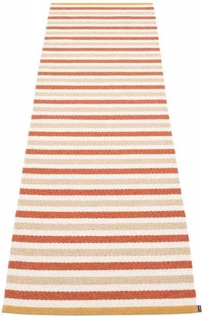 Pappelina Teo gångmatta Beige, Röd, Vit cm