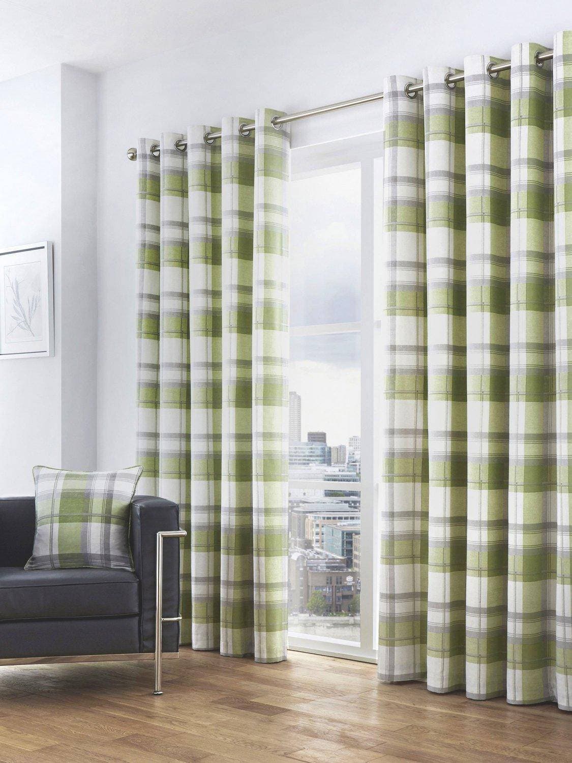 Fusion Balmoral Curtains: 66" Drop