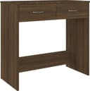 vidaXL 815476 Brown Oak Skrivbord 40x80cm