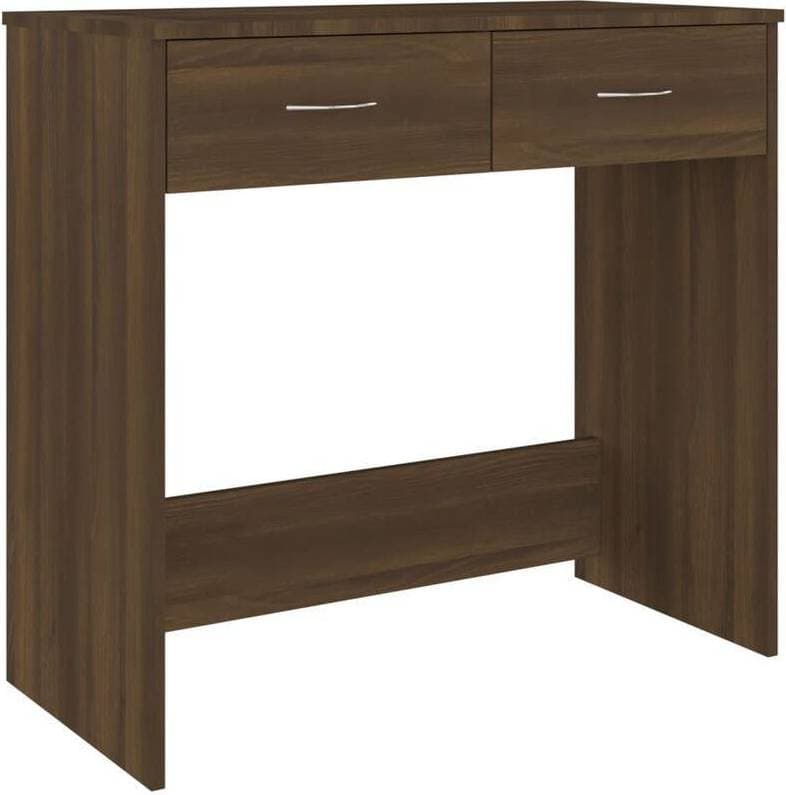 vidaXL 815476 Brown Oak Skrivbord 40x80cm
