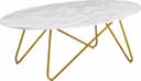 Wohnling Clanton Vit/Guld Soffbord 60x120cm