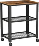 Vasagle 2 shelves Brown Rullbord 40x60cm