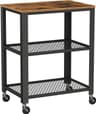 Vasagle 2 shelves Brown Rullbord 40x60cm