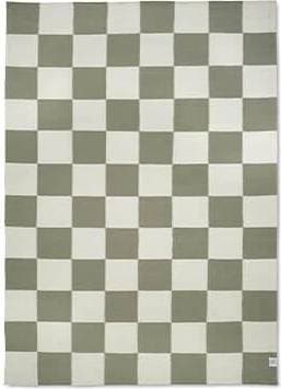 Classic Collection Square Natur, Grön, Vit cm