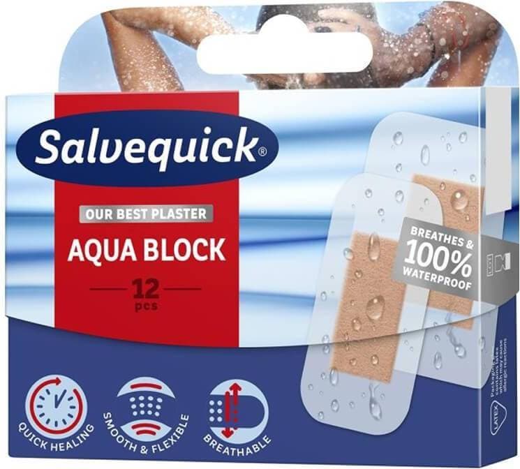 Salvequick Aqua Block 12-pack