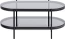 Nordform Li Black Matt Smoke Soffbord 50x95cm