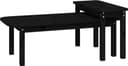 vidaXL 2 Soffbord Set - Svart Furu Soffbord