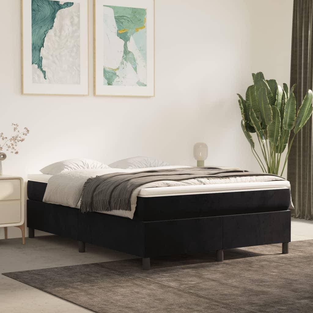 vidaXL sammet sängram svart 140x190 cm Sängram