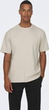 Only & Sons Avslappnad O-ringning T-shirt Grå