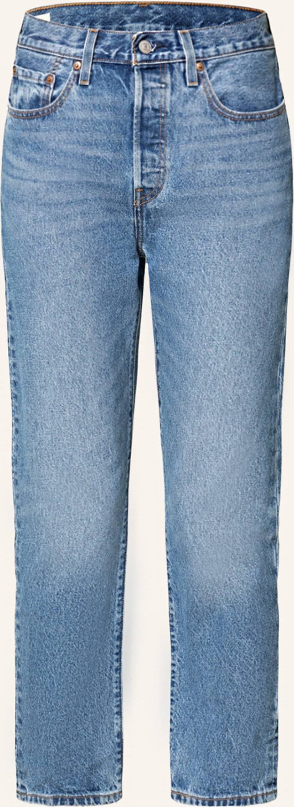 Levi's 501 Crop Jeans - Blå
