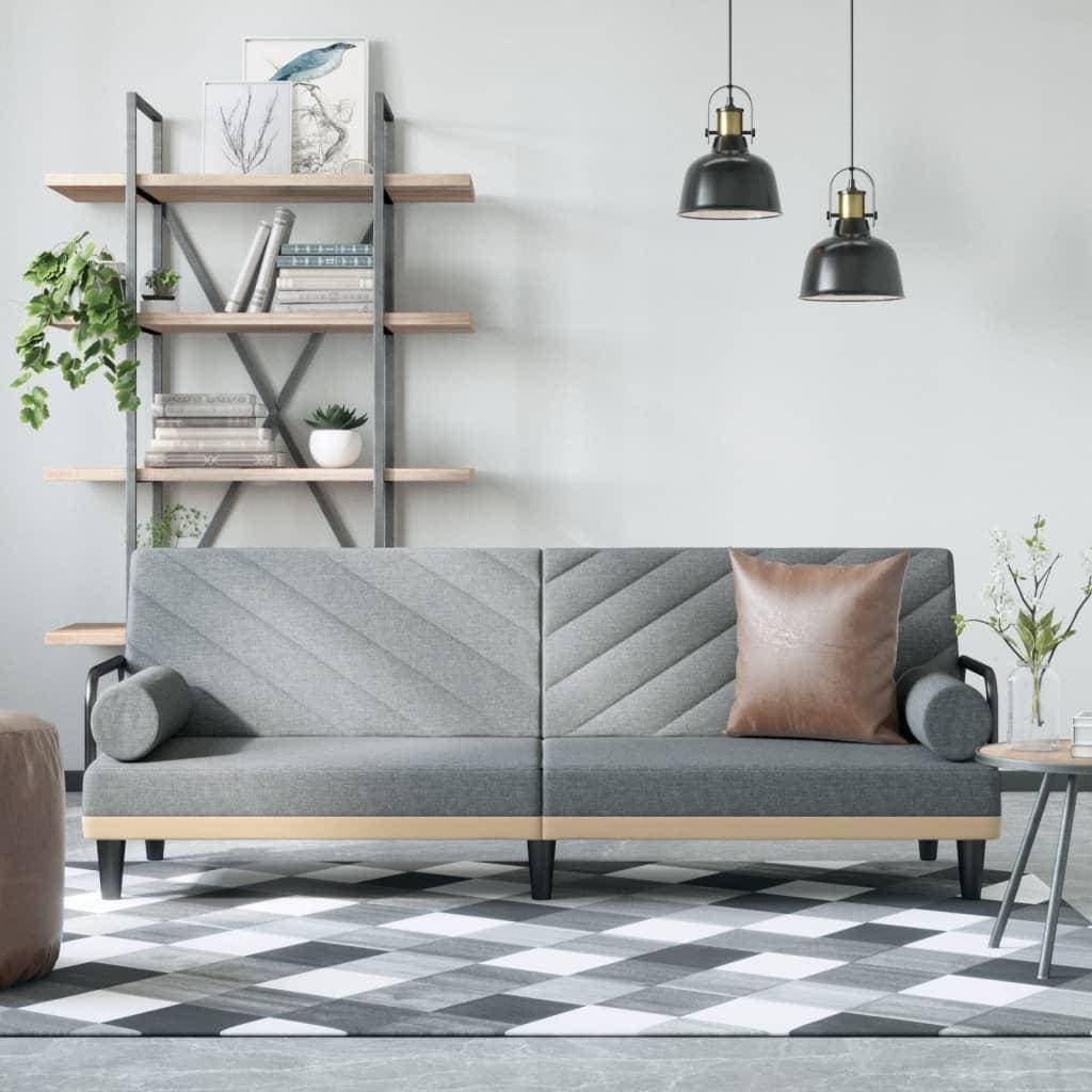 vidaXL ljusgrå Soffa 4-sits