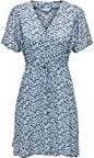 Only Klänning onlEvida S/S Short Dress Wvn Blå