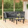 vidaXL 4 Loungeset