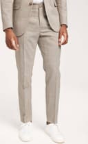 Selected Linneblandning Byxor Beige
