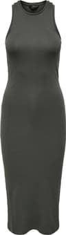 Only Regular Fit O-Neck Long Dress - Gray/Beluga