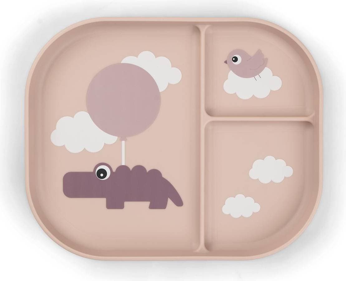 Done by Deer Foodie Compartment Plate Happy Clouds