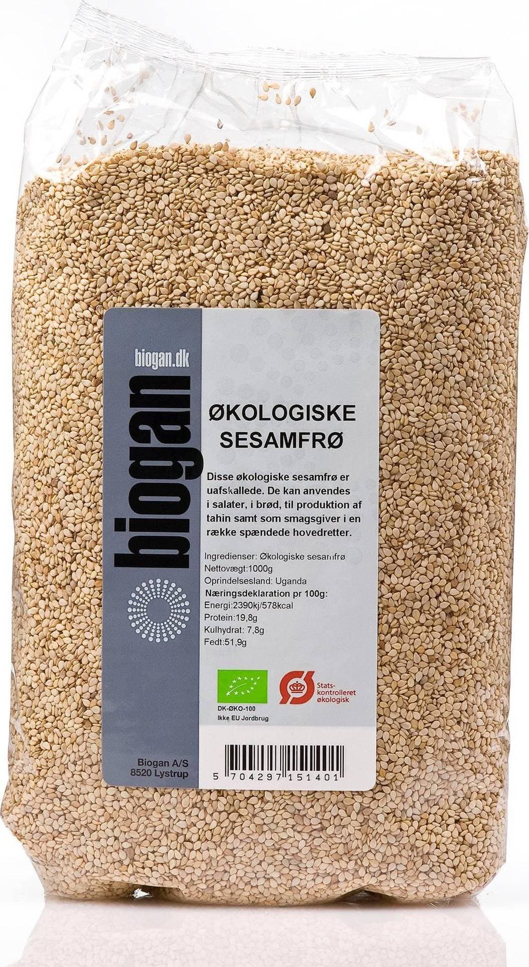 Biogan Sesamfrø Øko 1000g