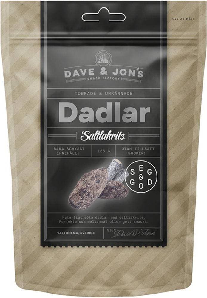 Dave & Jon's Dates Salt Licorice 125g