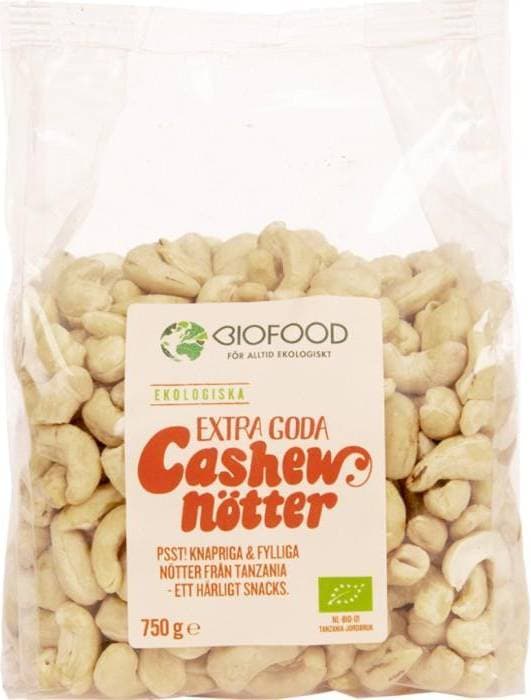 Biofood Cashewnötter Extra Goda 750g 1pack
