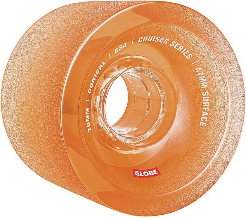 Globe Conical Cruiser Wheel Clear Amber 83A 70mm