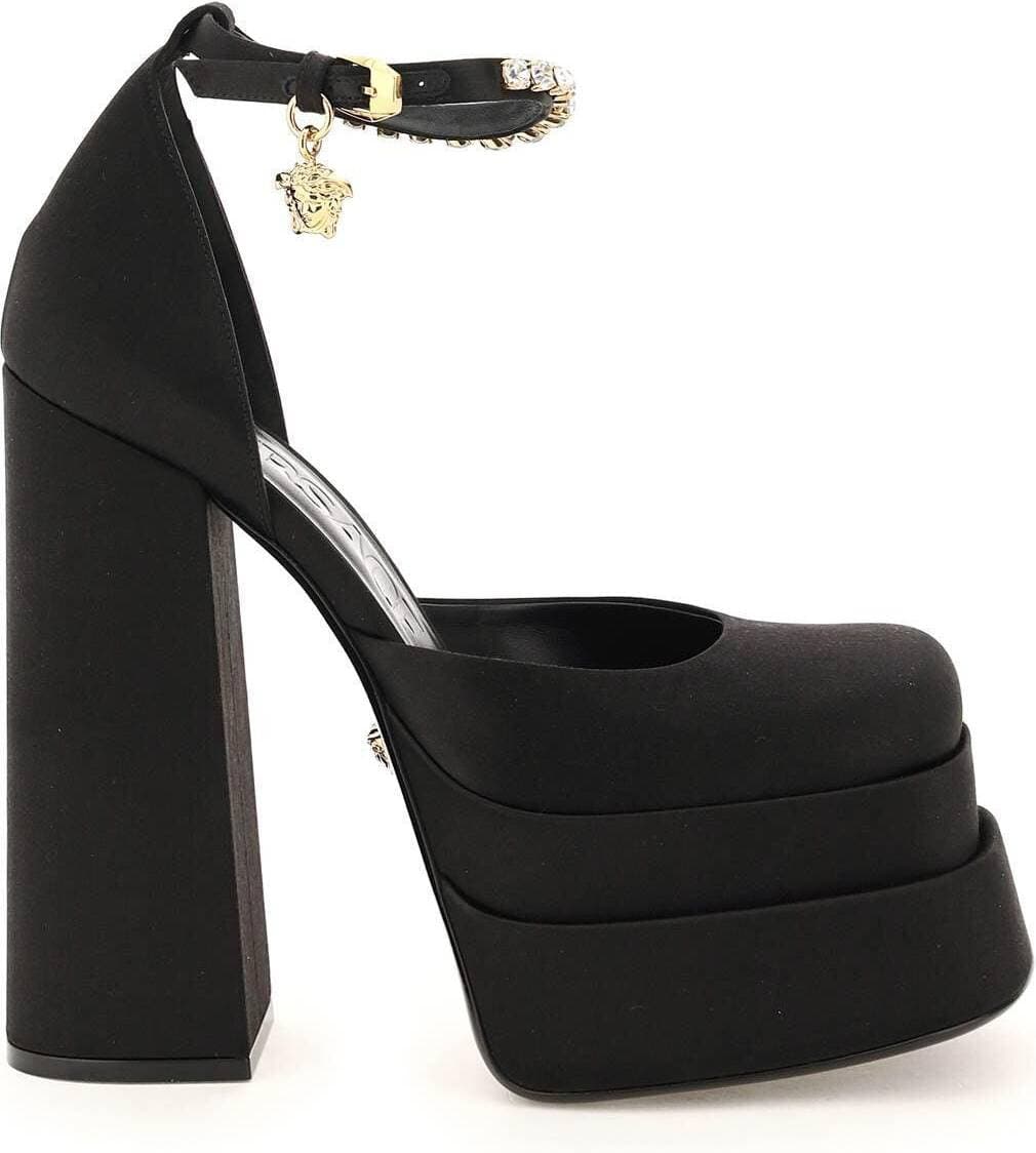 Versace Medusa Aevitas Platform Pumps - Black