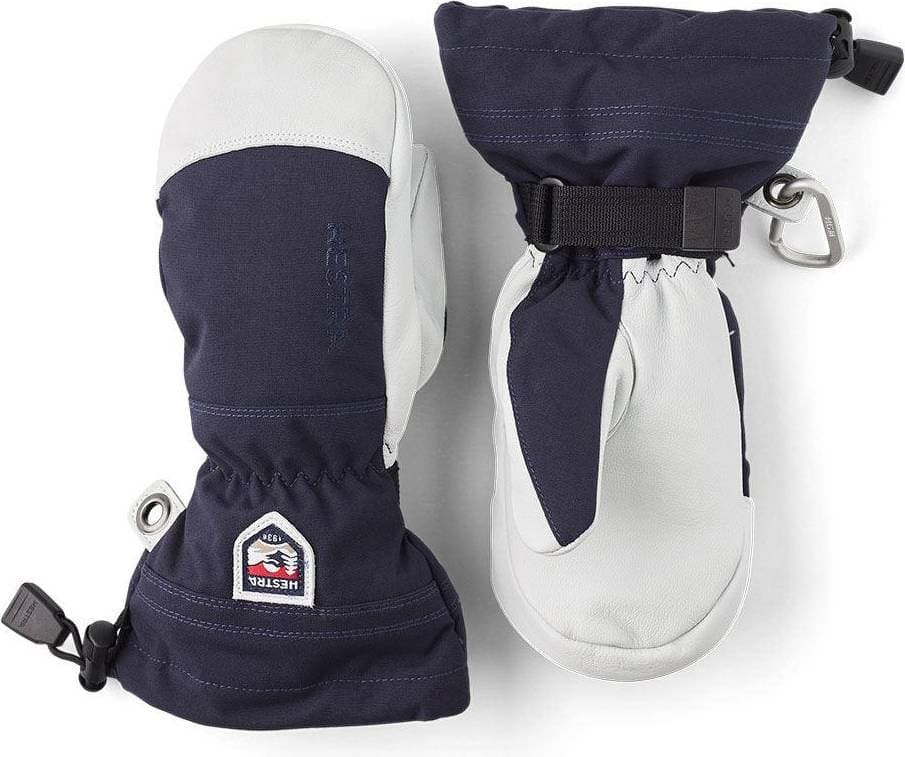 Hestra Jr Army Leather Heli Ski - Navy (30561-280)