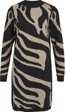 Object Objray L/S Knit Dress Aop Noos - Black/Aop