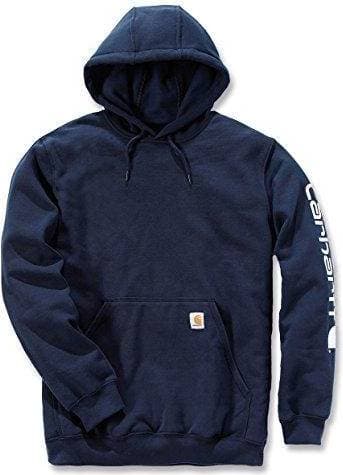 Carhartt Sleeve Logo Hoodie - New Navy