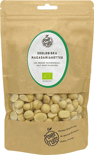 Powerfruits Macadamianötter Naturella Eko Raw 100g
