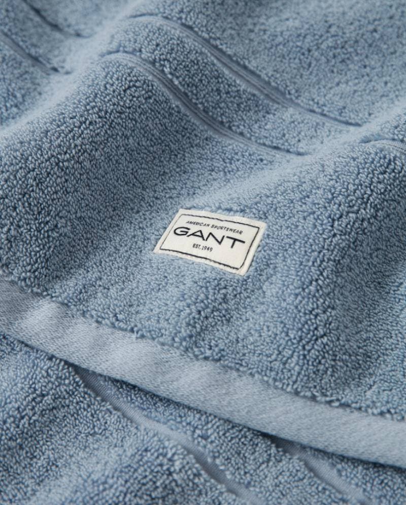 Gant Premium Handduk 50 x 70 Blå Waves Badlakan Blå